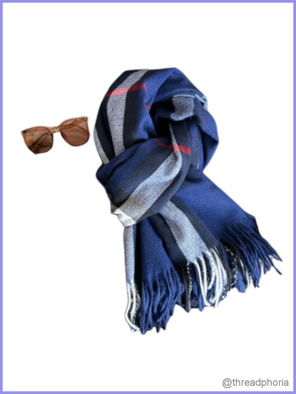 Cashmere Feel Polyester Plaid Pashmina Scarf Shawl Wrap Winter
